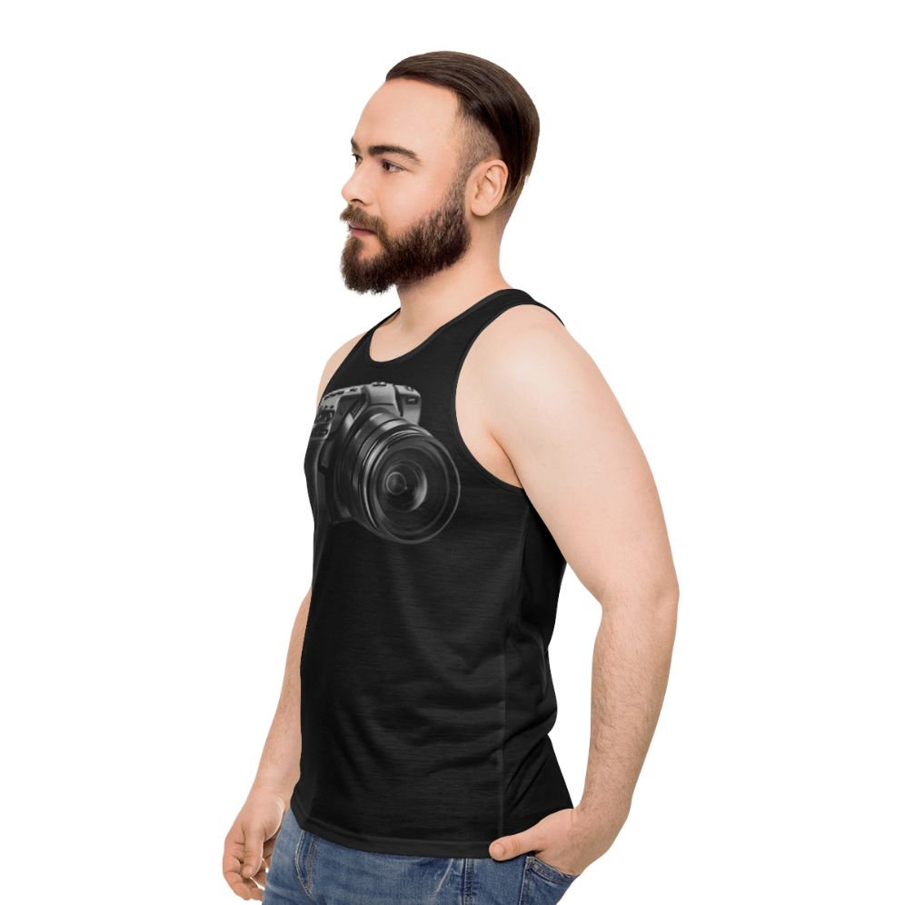 Unisex BMPCC4K Blackmagic Pocket Cinema Camera Tank Top - men side