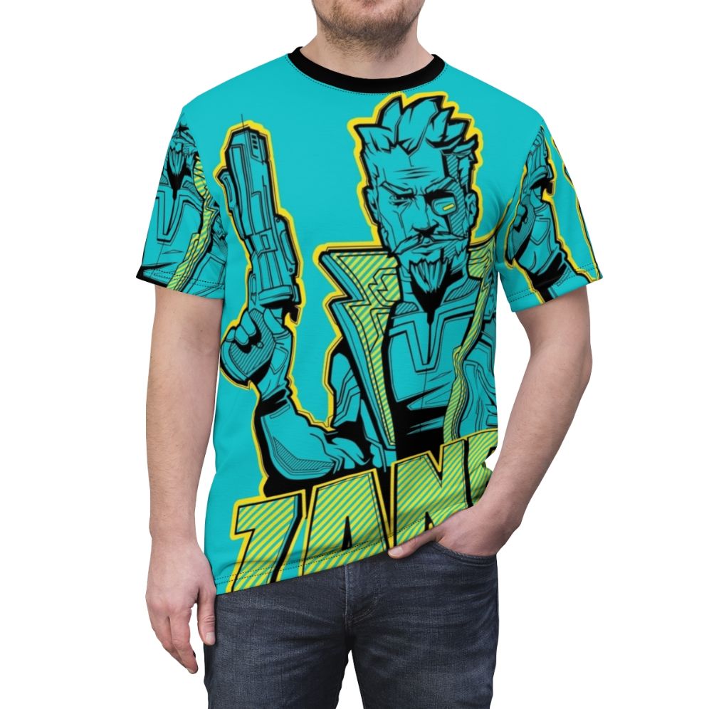 Borderlands 3 Zane Flynt Vector Art T-Shirt - men front