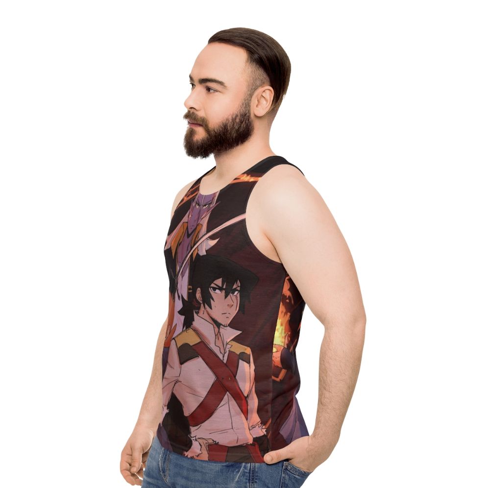 Voltron Castlevania anime unisex tank top - men side