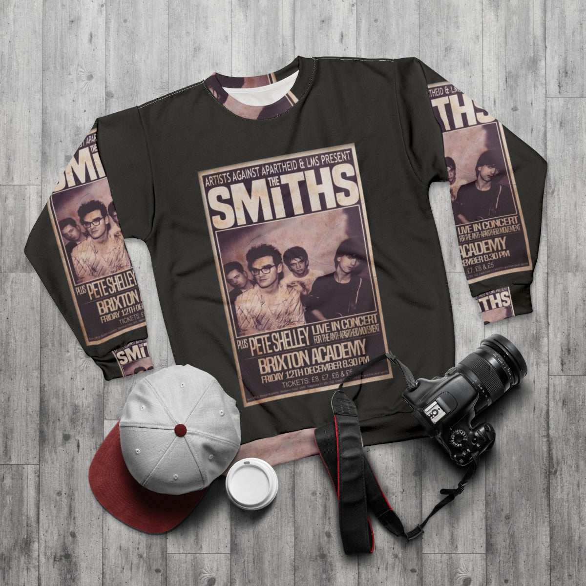 The Smiths 1986 The Final Concert Vintage Sweatshirt - flat lay