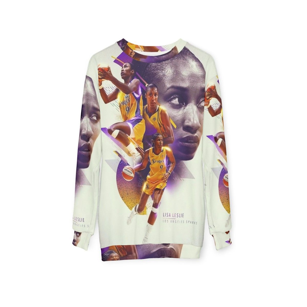 Lisa Leslie Women's Basketball Sweatshirt - hanging