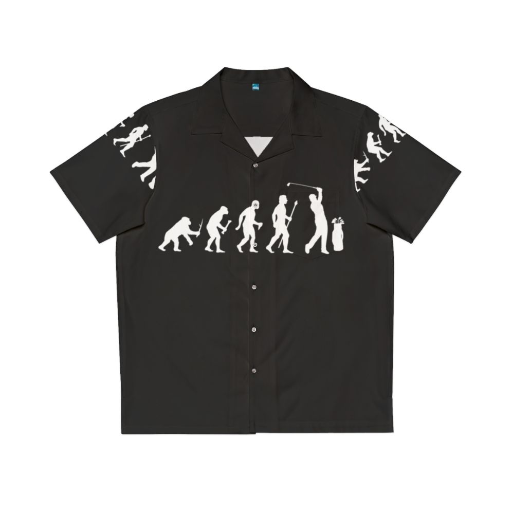 Funny evolution of golf hawaiian shirt for golfers and dads