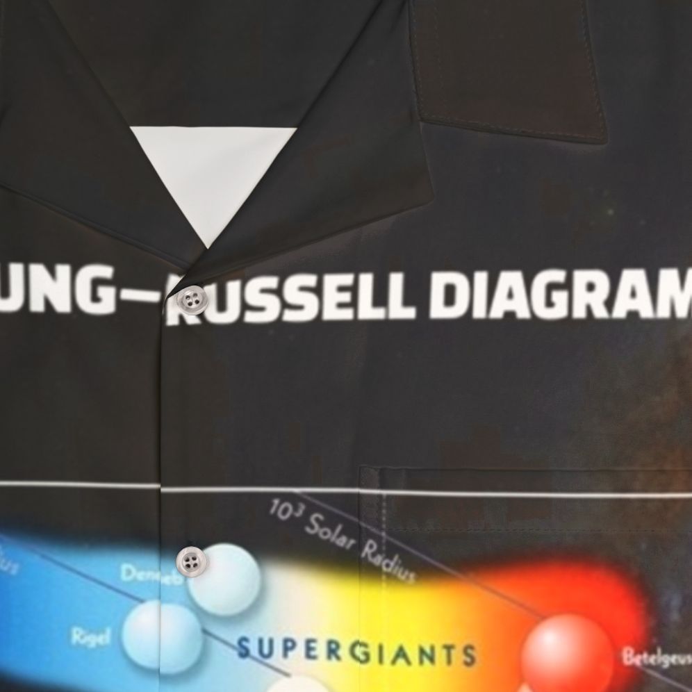 Hertzsprung Russell Diagram Hawaiian Shirt for Astrophysics Enthusiasts - Detail