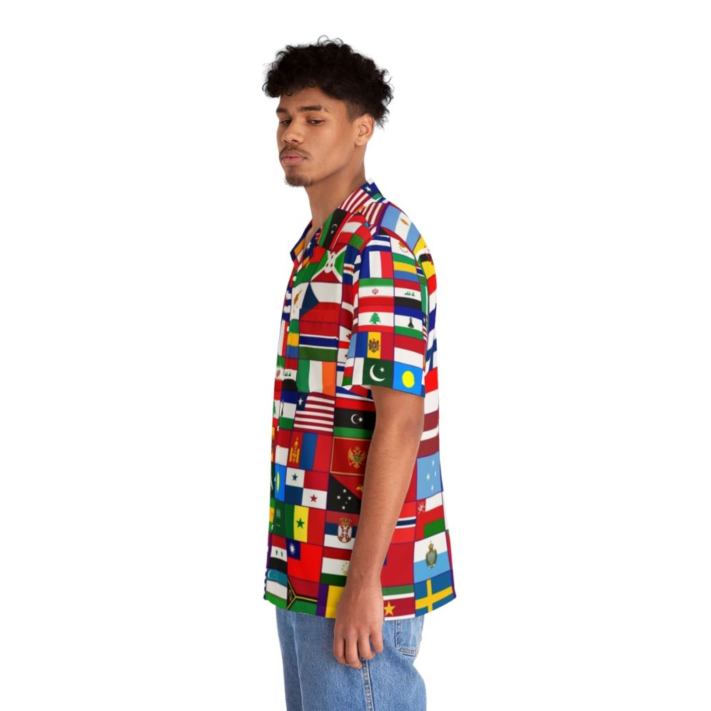 World Flags Hawaiian Shirt - People Left