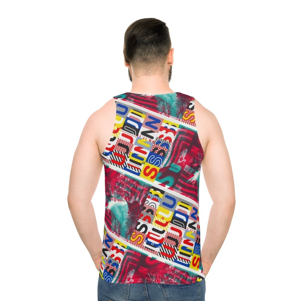 Suuns band unisex tank top - men back