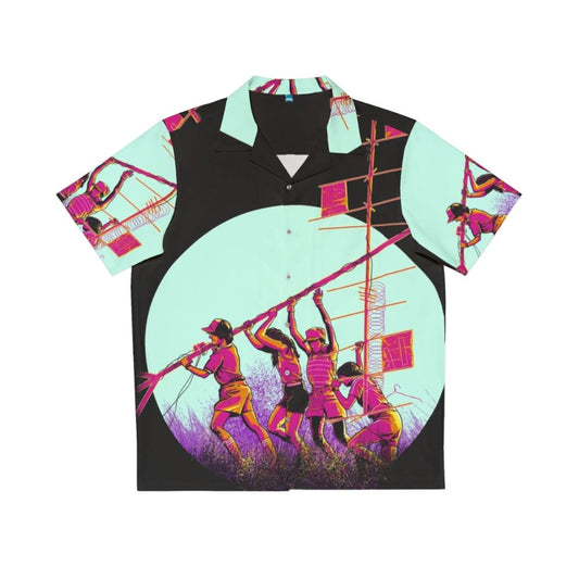 Stranger Things Hawkins Radio Tower Hawaiian Shirt