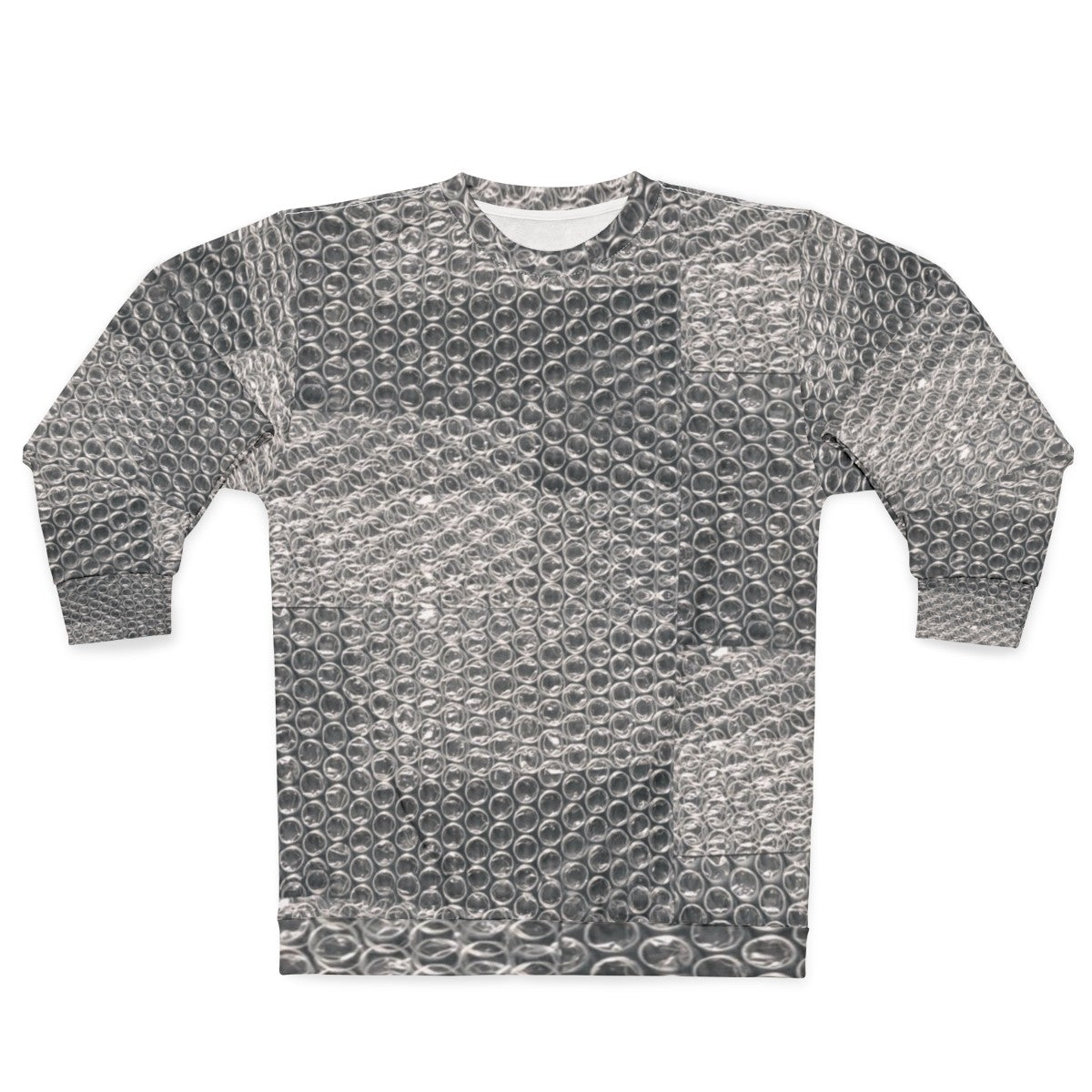 Bubble Wrap Sweatshirt for Industrial Fashion