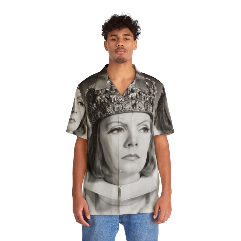 Greta Garbo Wearing Vintage Hawaiian Shirt - People Front