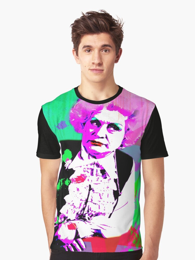 Slocombe graphic t-shirt featuring the iconic character Mrs. Slocombe from the TV series "Are You Being Served?" - Men