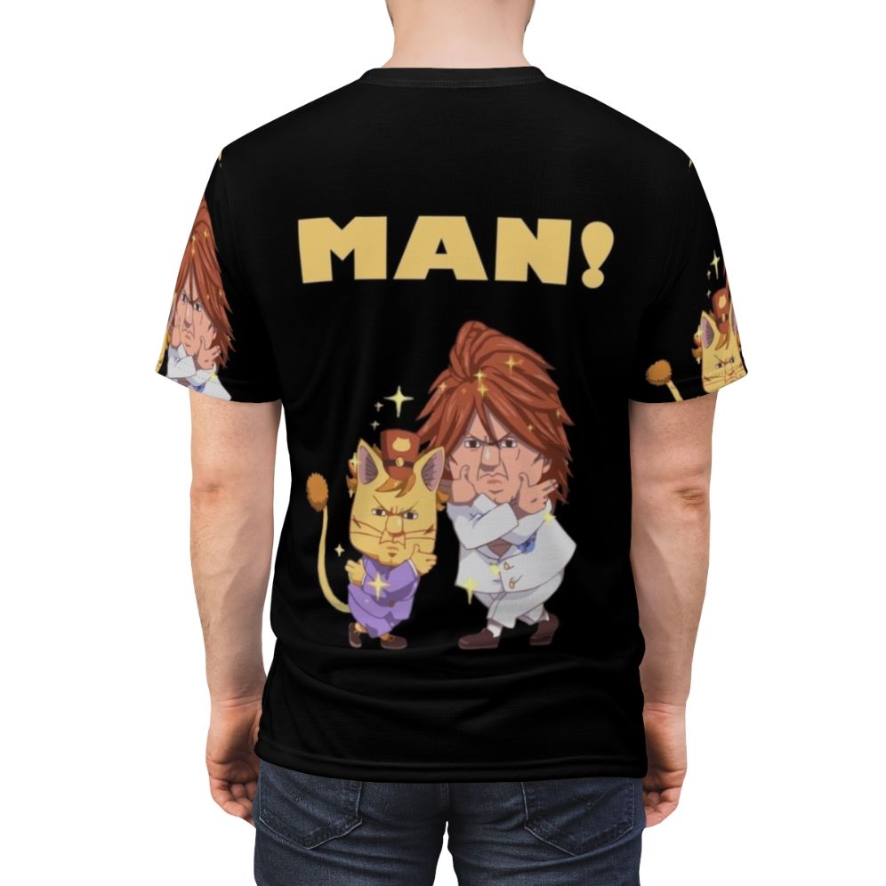 Fairy Tail inspired t-shirt featuring the characters Ichiya and Nichiya - men back