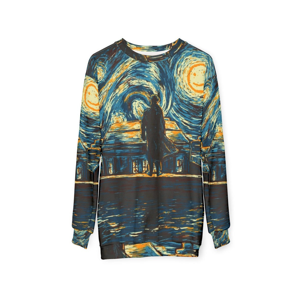 Benedict Cumberbatch Starry Night Sherlock Sweatshirt - hanging