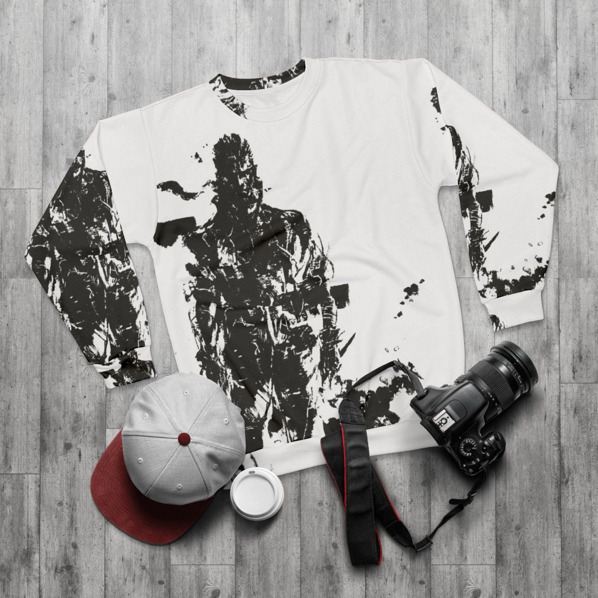 Big Boss Metal Gear Solid 3 Sweatshirt - flat lay