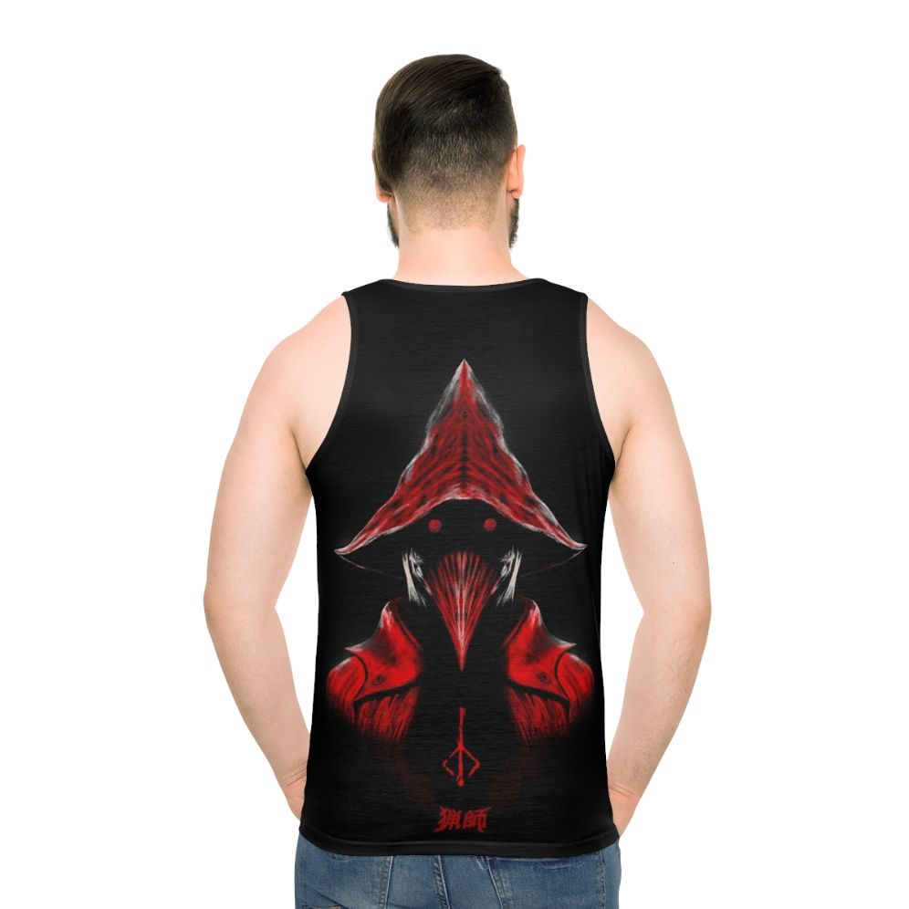 Bloodborne Hunter Unisex Tank Top - men back