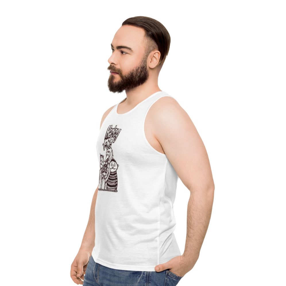 Harley Poe Folk Punk Retro Unisex Tank Top - men side