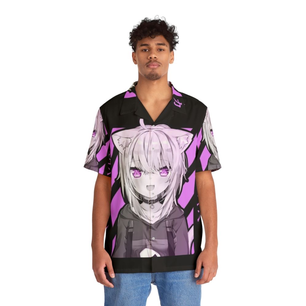 Nekomata Okayu anime virtual youtuber hawaiian shirt - People Front