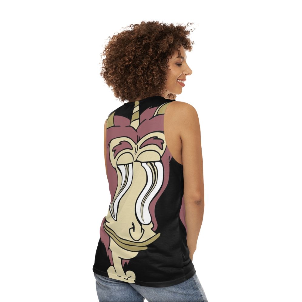 Big Mouth Hormone Monster Unisex Tank Top - women back