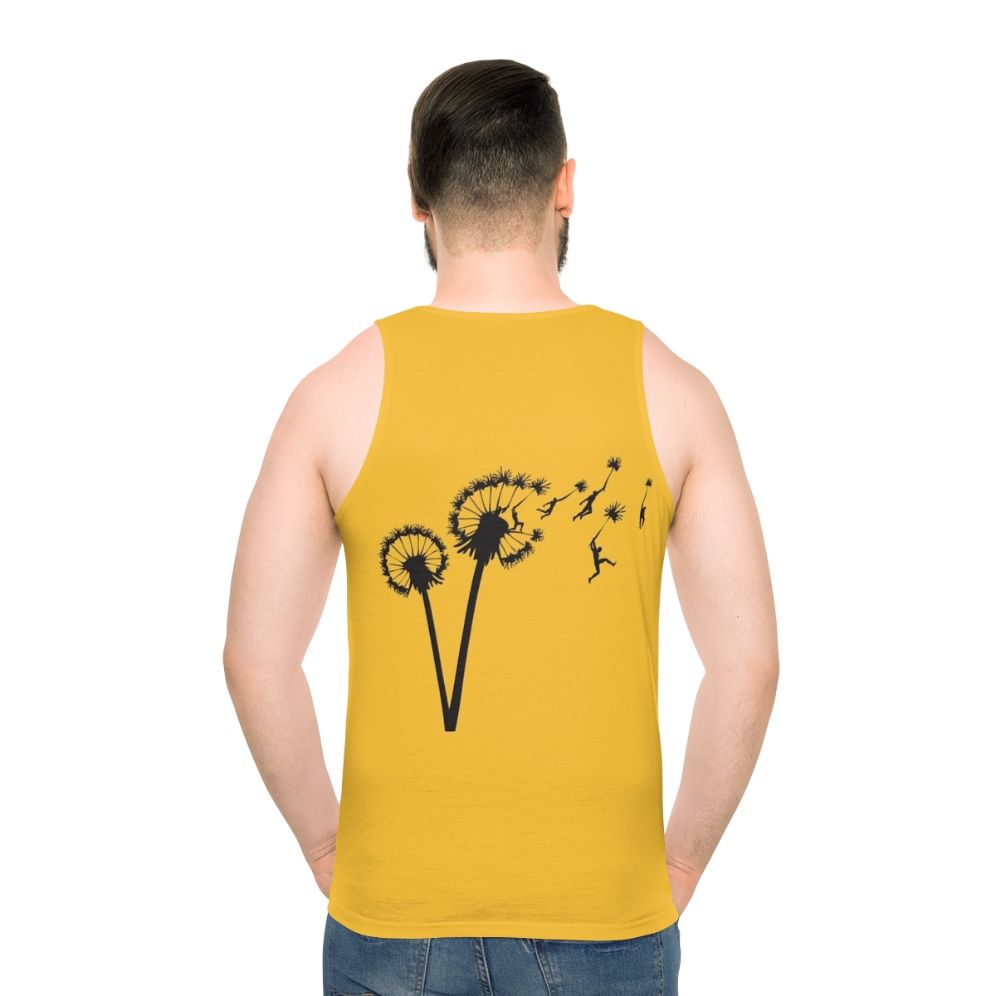 Dandelion people flight unisex tank top - men back