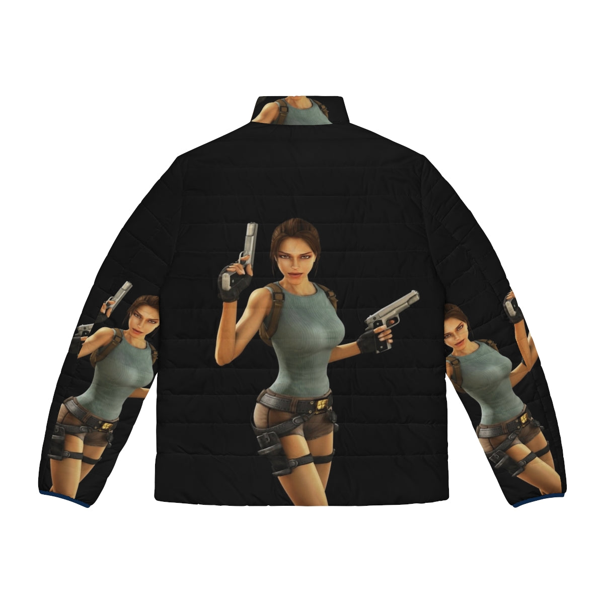 Lara Croft 20th Anniversary Puffer Jacket - Officially Licensed Tomb Raider Gaming Merchandise - Back