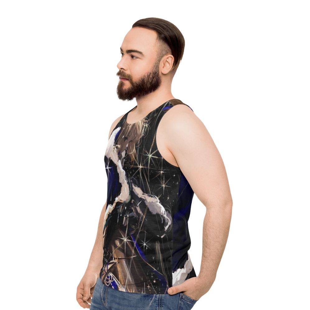 Saber Fate Grand Order anime character unisex tank top - men side