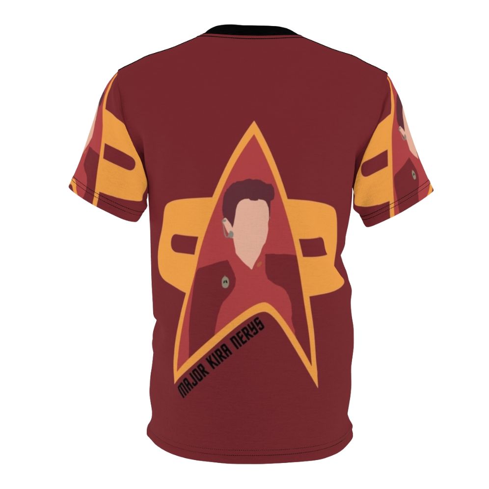 Kira Nerys inspired T-shirt design featuring the character from Star Trek: Deep Space Nine - Back