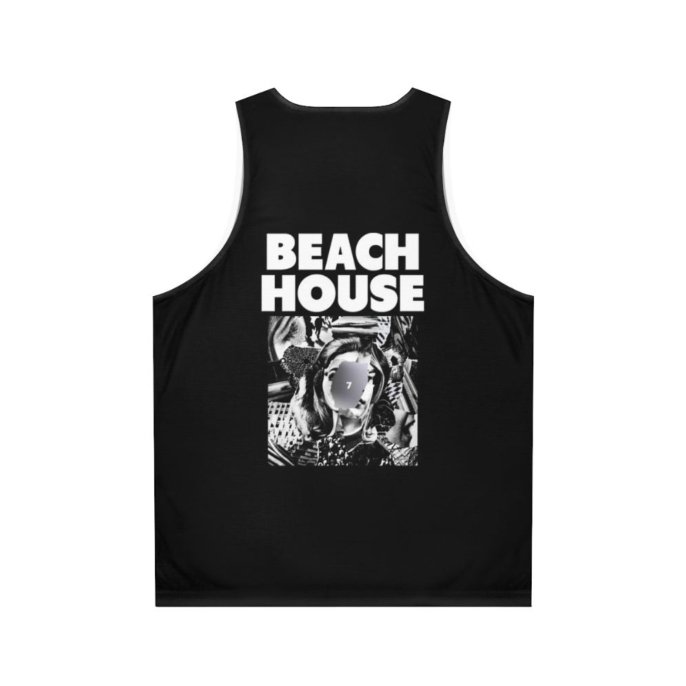 Unisex Beach House Tropical Coastal Tank Top - Back