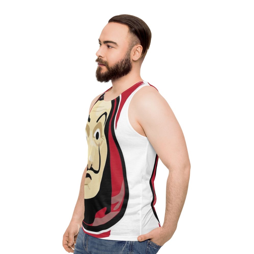 La Casa De Papel Money Heist Netflix Series Unisex Tank Top - men side