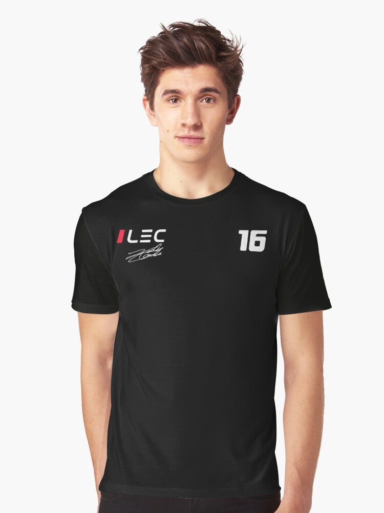 Charles Leclerc Ferrari Formula 1 2024 Minimalist Graphic T-Shirt - Men