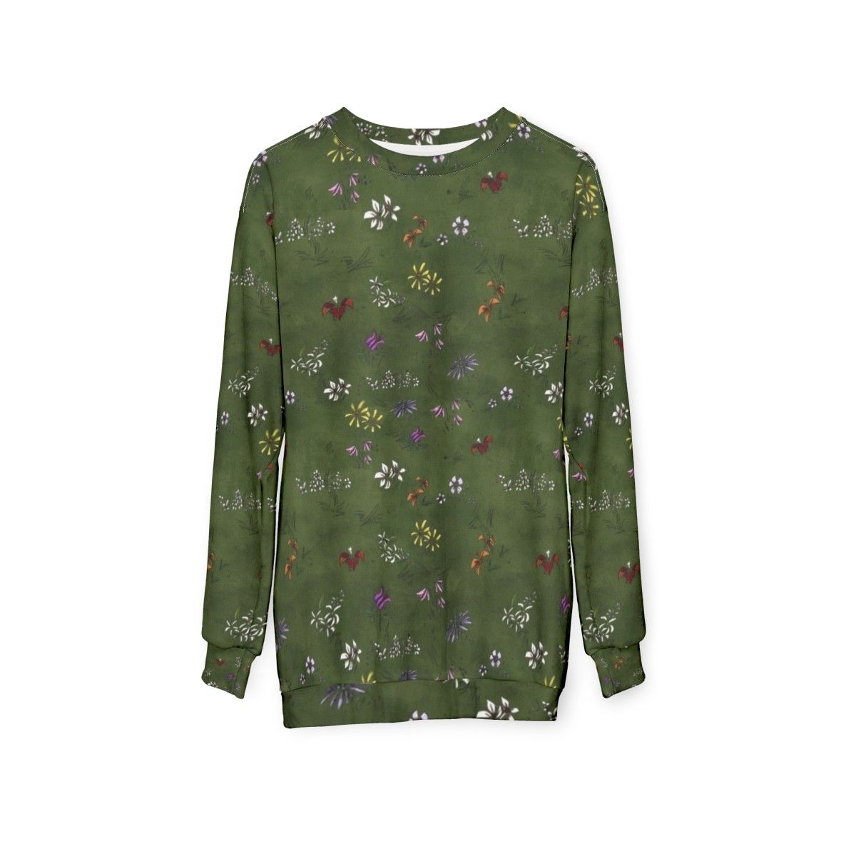 Don't Starve Flower Field Tiled Sweatshirt - hanging