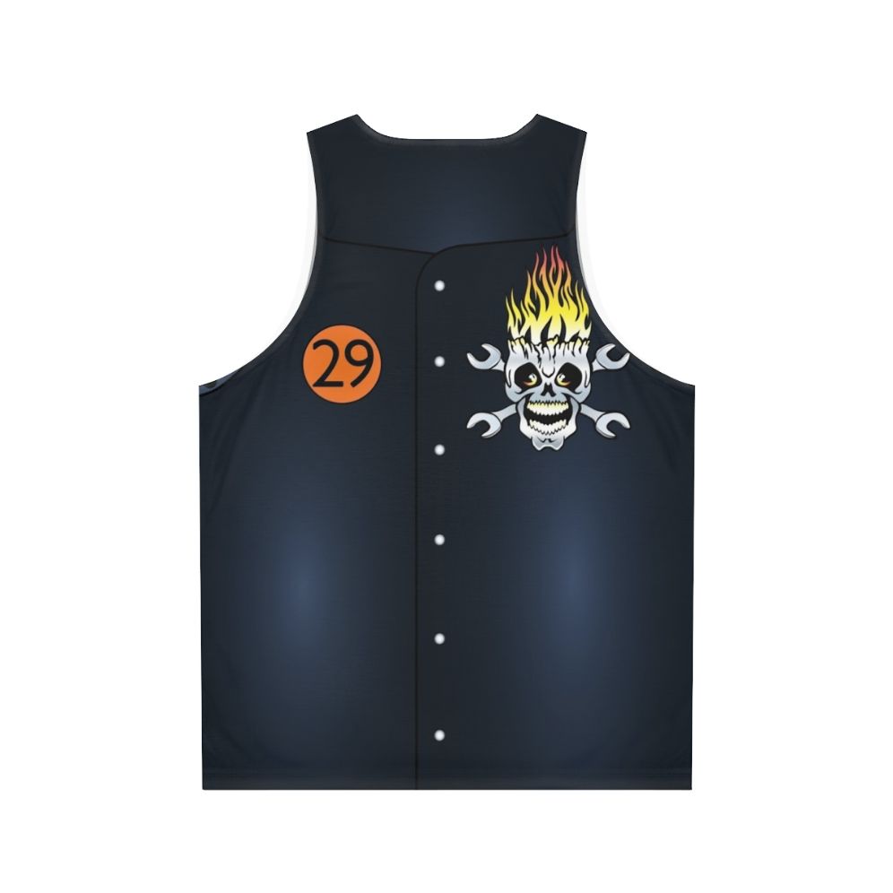 Taro Kitano Hot Wheels World Race Unisex Tank Top - Back