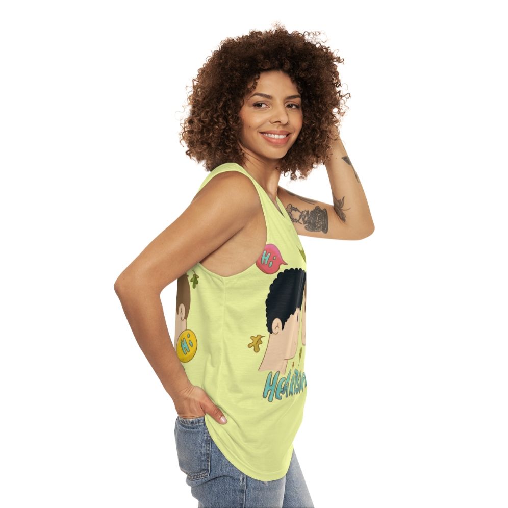 Heartstopper Nick and Charlie Unisex Tank Top - women side