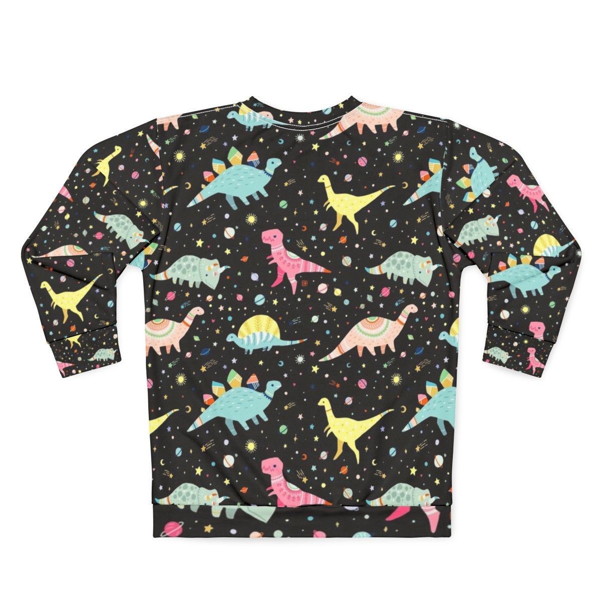 Dinosaur pattern sweatshirt for kids with fantasy design - Back