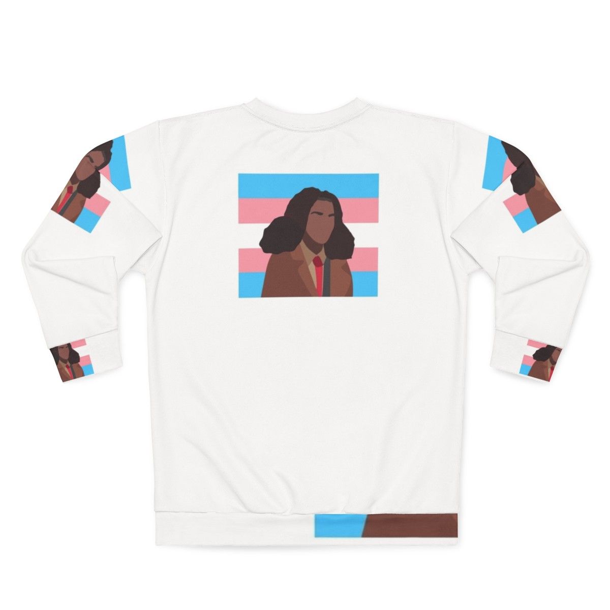 Elle Argent Trans Pride Flag Sweatshirt - Back