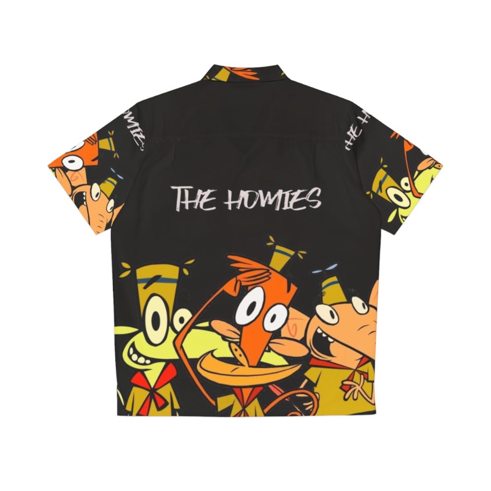 Homies Hawaiian Shirt featuring cartoon characters from the 90s TV show Camp Lazlo - Back