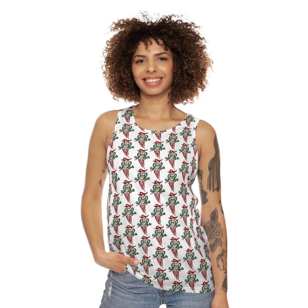 Mahjong tile Chinese bird yat sok unisex tank top - women