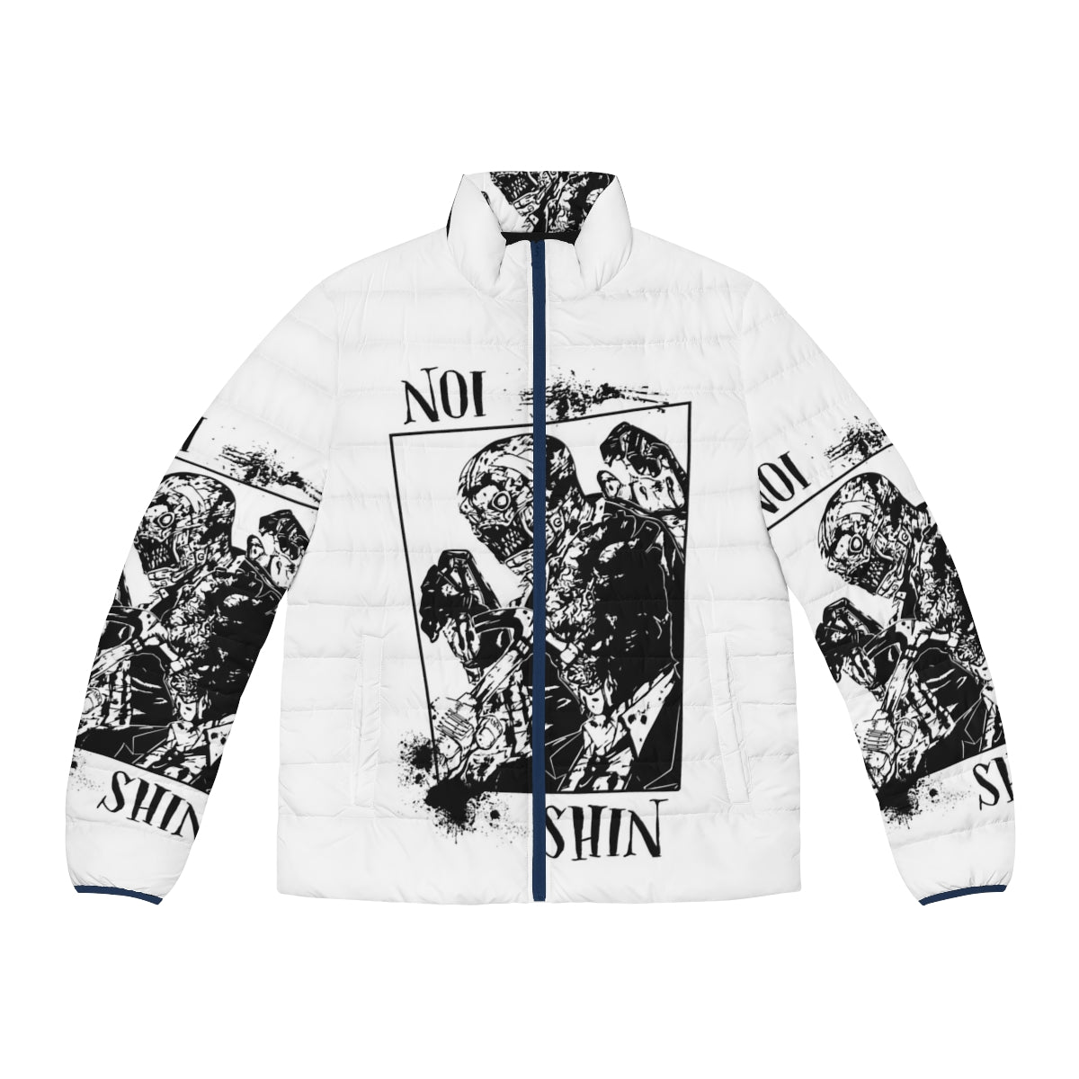 Shin Noi Dorohedoro Puffer Jacket featuring a cool and horror-inspired design