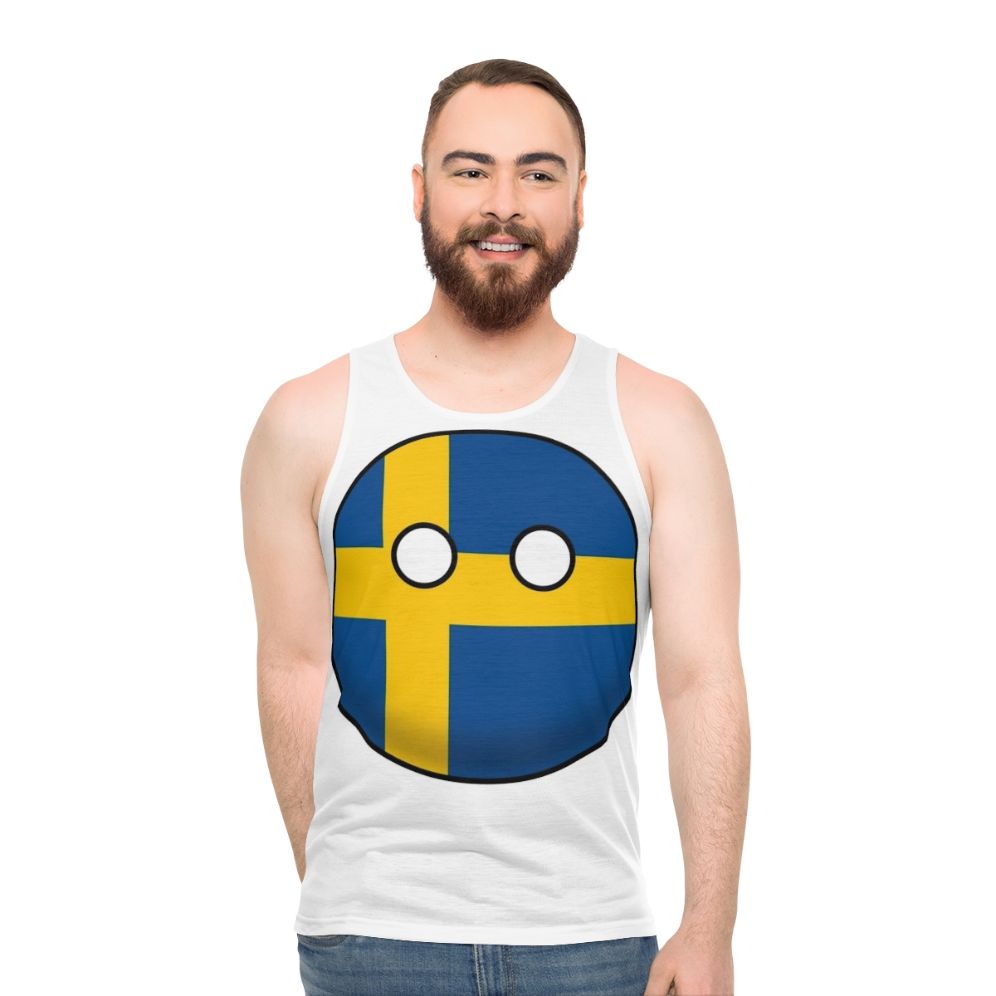 Sweden Countryball Unisex Tank Top - men