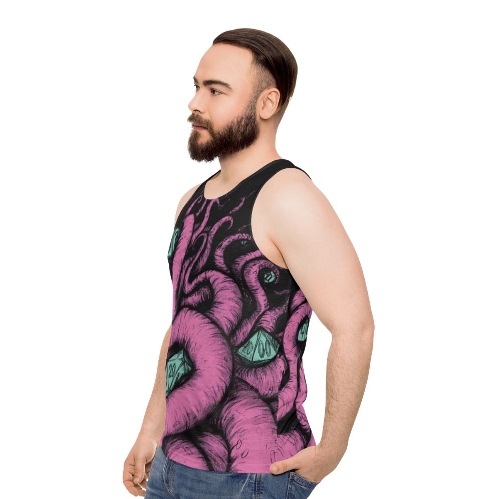 Wife of Cthulhu Unisex DnD Tabletop Gaming Tank Top - men side