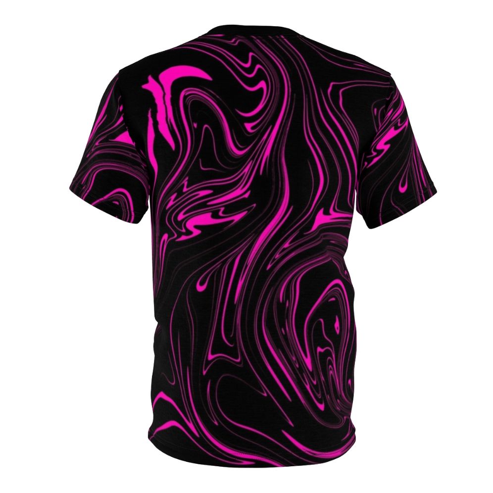 Galaxy swirl print on a black t-shirt - Back