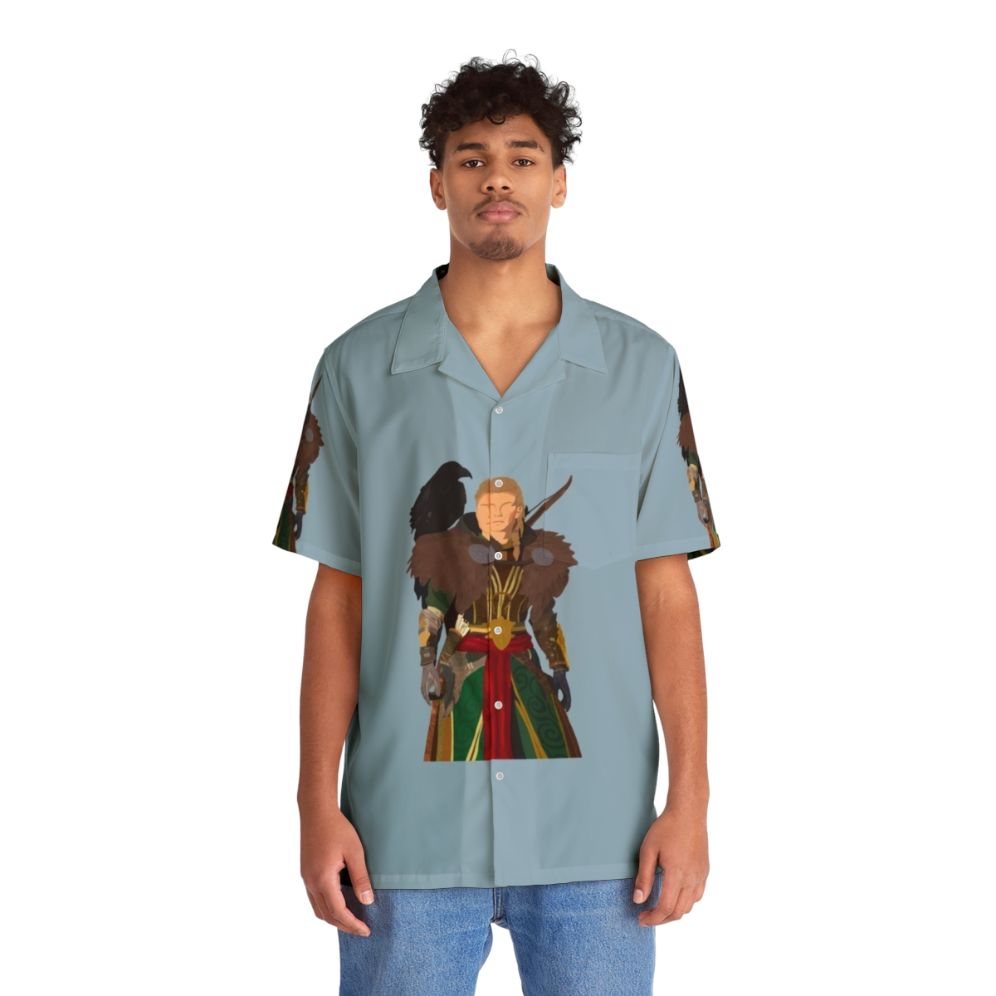 Eivor Hawaiian Shirt, Assassin's Creed Valhalla character apparel - People Front