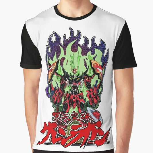 Tengen Toppa Gurren Lagann anime graphic design t-shirt