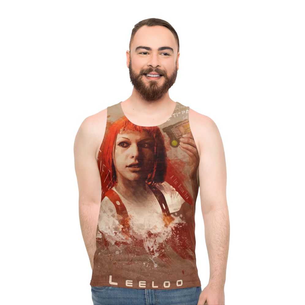 The Fifth Element Leeloo Dallas Multipass Unisex Tank Top - men