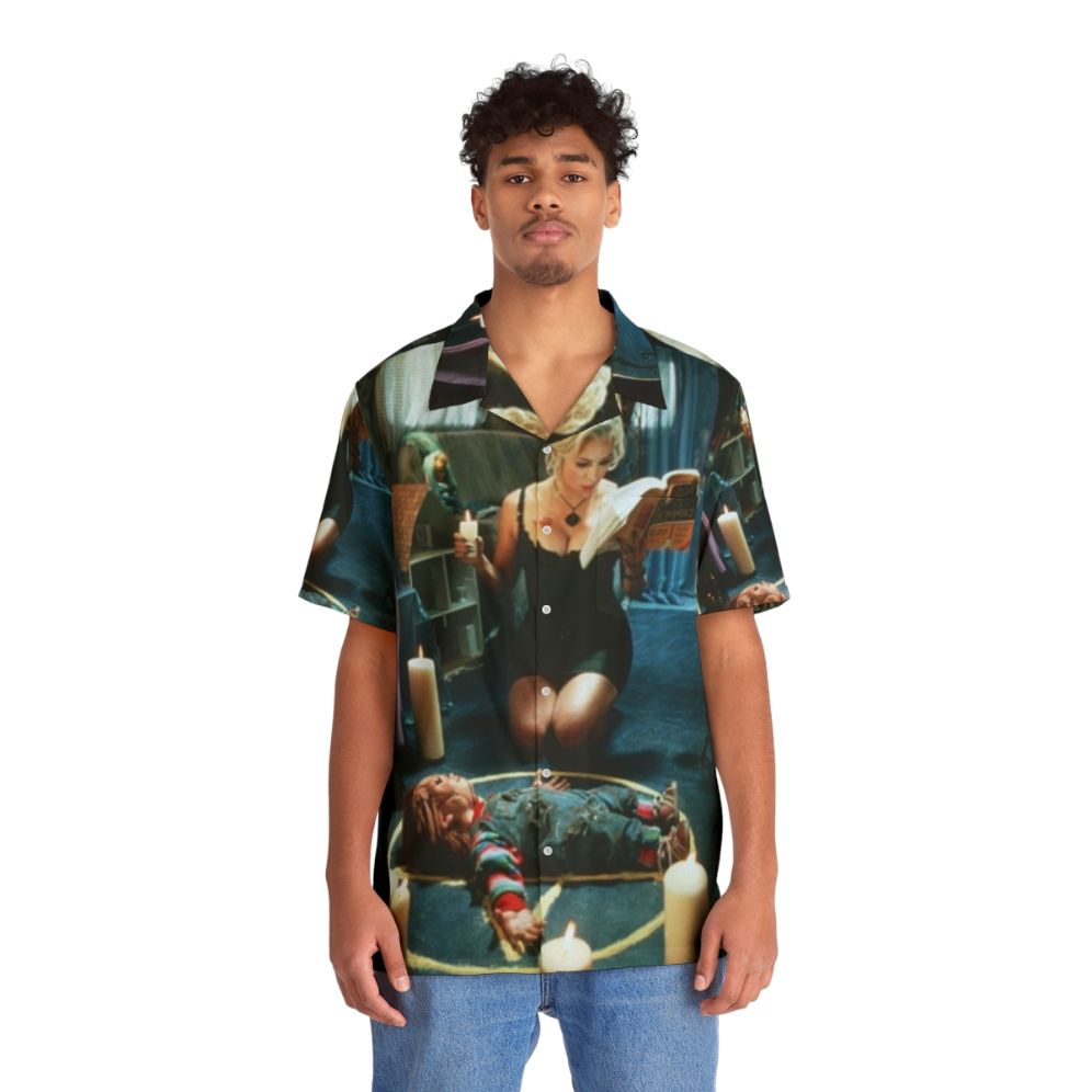 Chucky and Tiffany Horror Movie Hawaiian Shirt - People Front