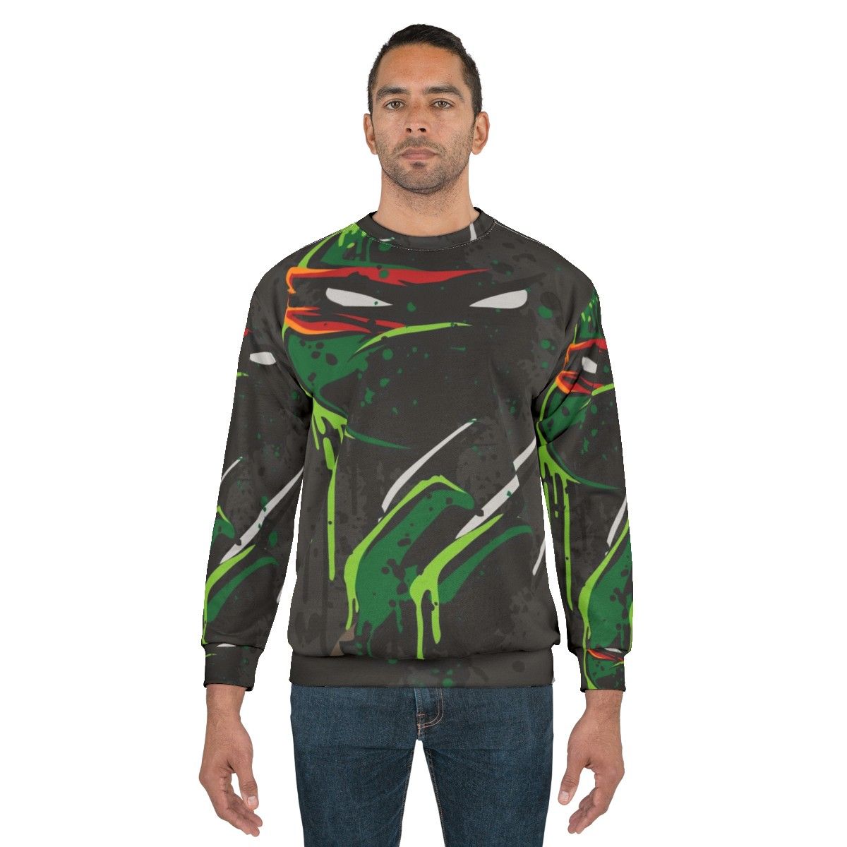 Raphael TMNT Ninja Turtle Cowabunga Sweatshirt - men