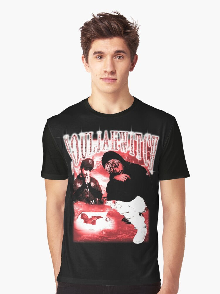 Lil Tracy Souljawitch Graphic T-Shirt featuring the Yung Bruh and GothBoiClique design - Men