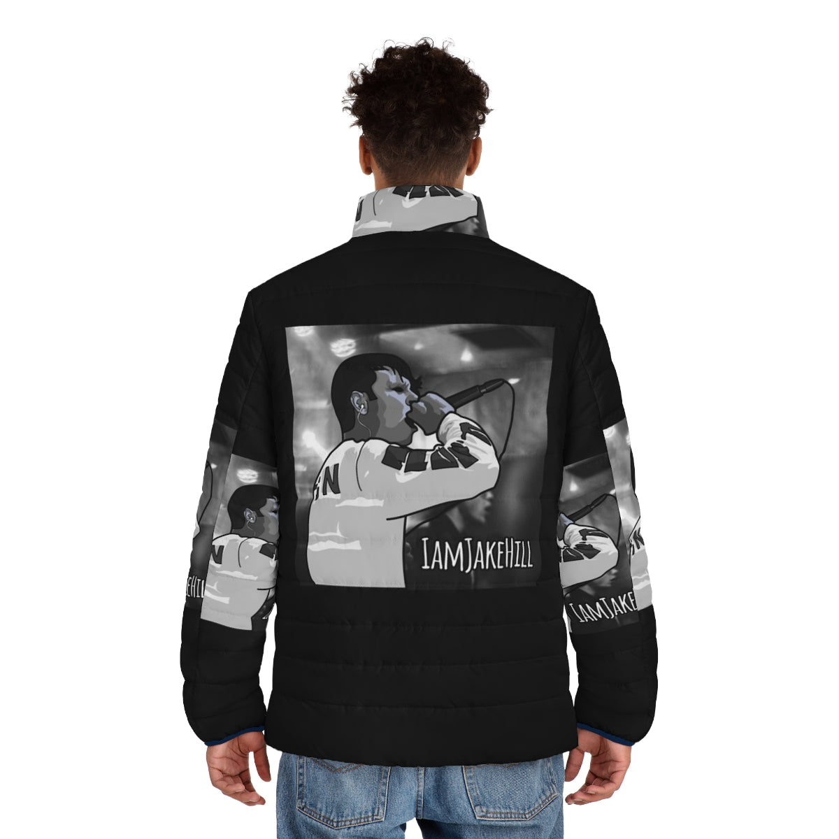 IAMJakeHill Puffer Jacket - Music Artist Clothing - men back