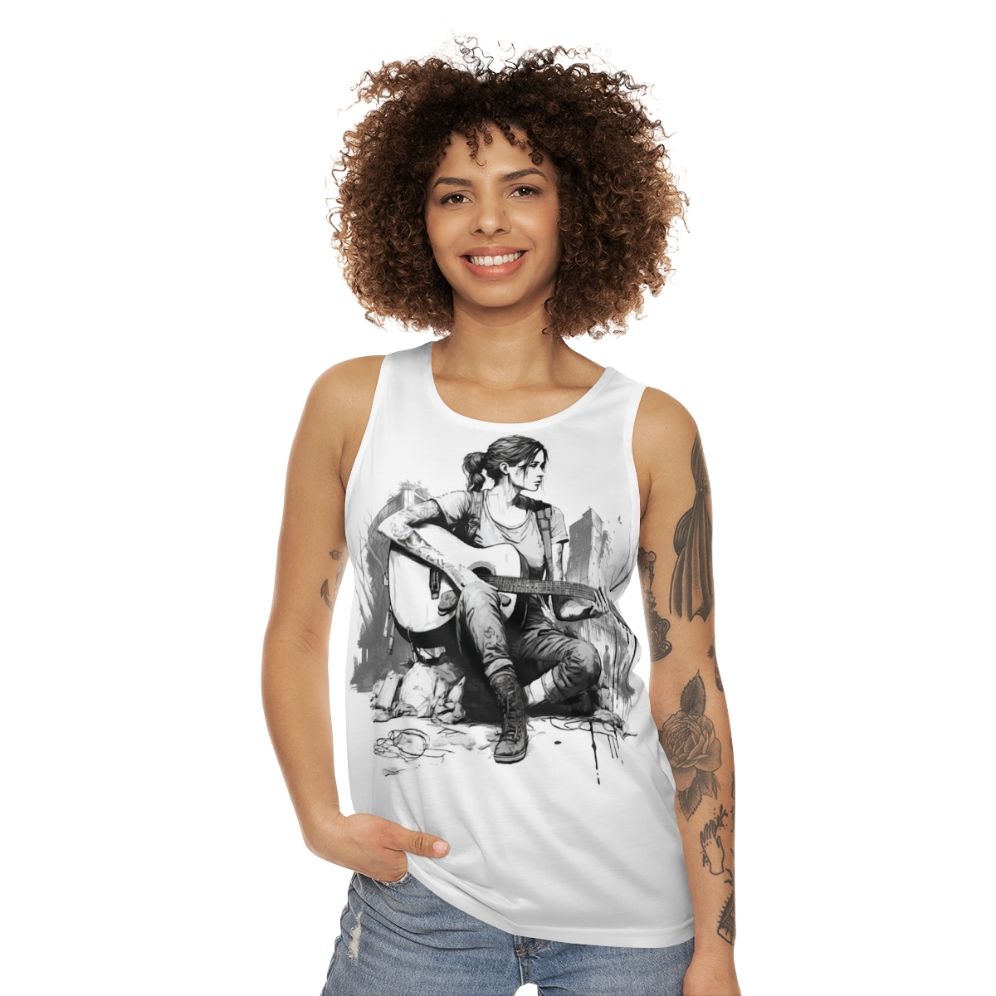 Ellie from The Last of Us video game fanart unisex tank top - women