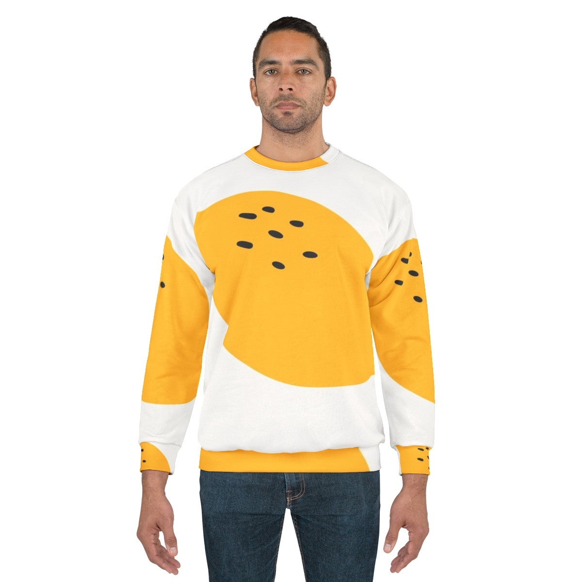 Fruits Sweatshirt with Vibrant Fruit Design - men