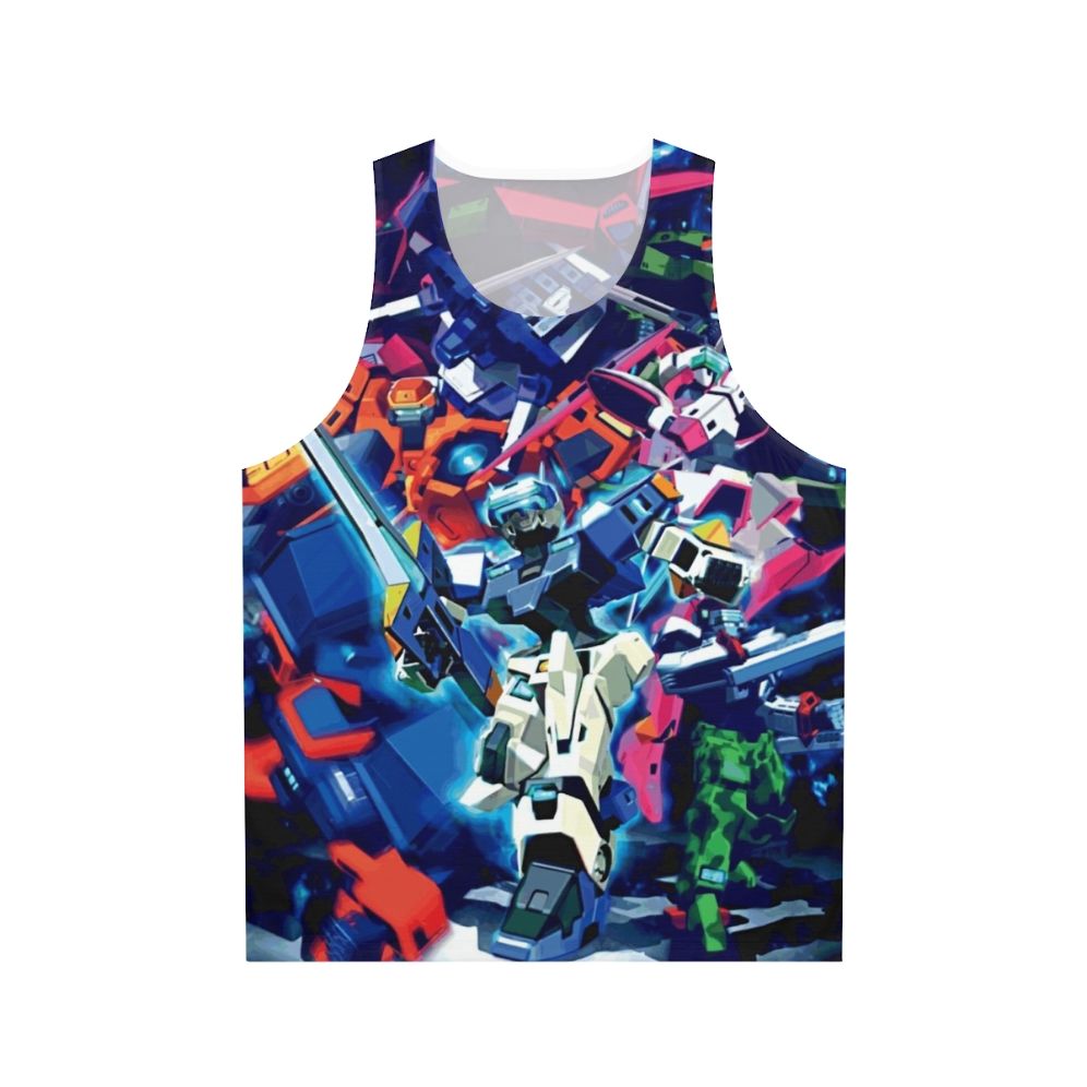 Virtual On Unisex Tank Top featuring cyber troopers and mecha design