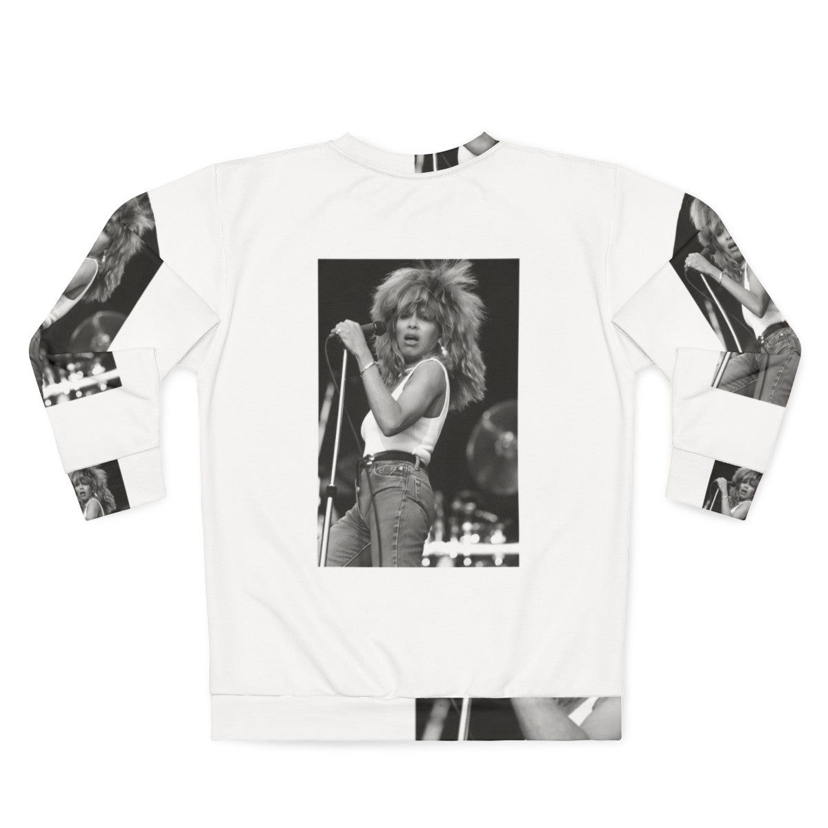 Vintage-style "Show Tina" sweatshirt featuring Ike Turner, the legendary music icon - Back