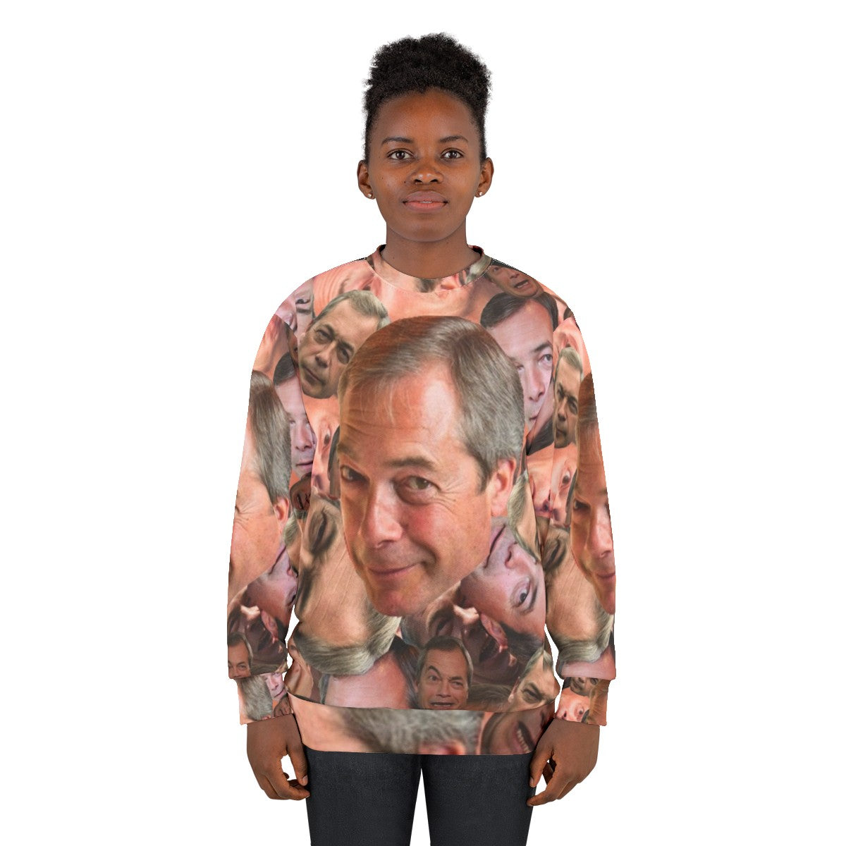 "Can't Barrage the Farage" Nigel Farage political protest sweatshirt - women